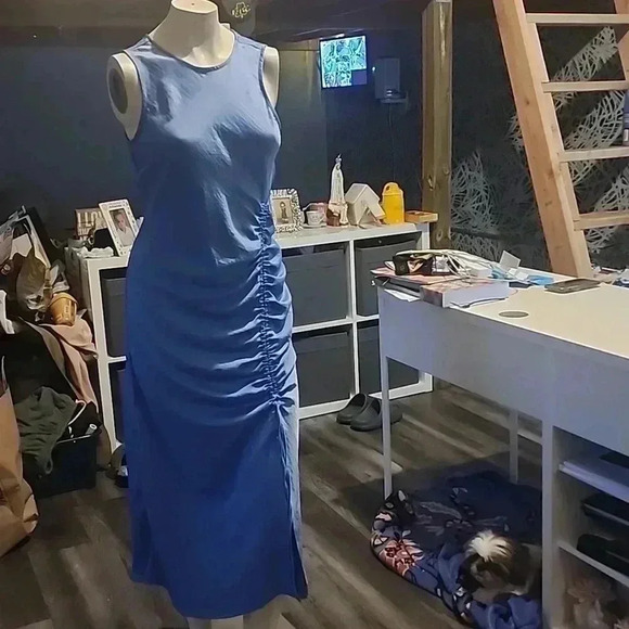 HOUSE OF HARLOW 1960 DRAWSTRING MIDI DRESS SIZE M - Picture 1 of 4